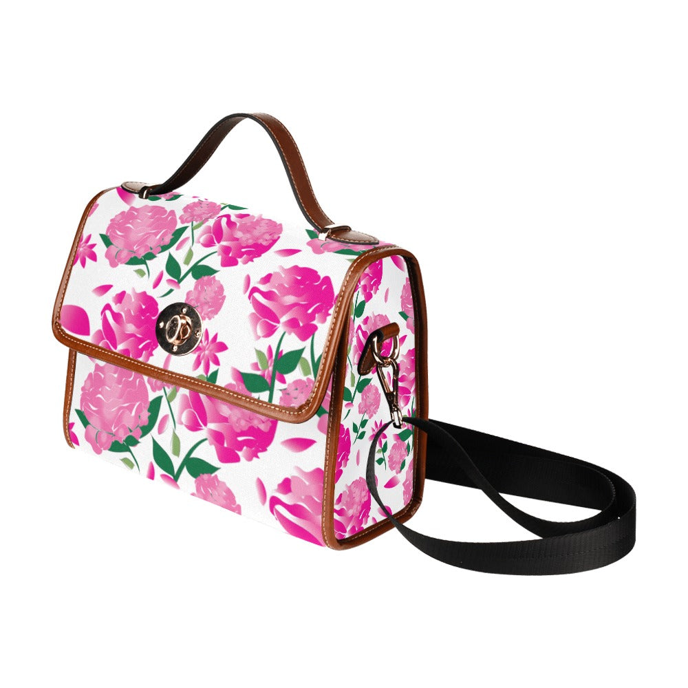 Custom Order Traveler Canvas Crossbody - AMMA JO Peony