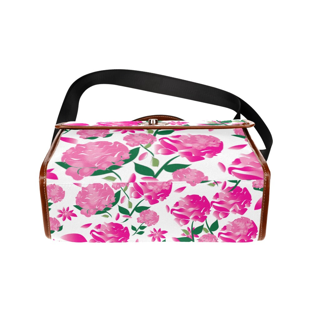 Custom Order Traveler Canvas Crossbody - AMMA JO Peony