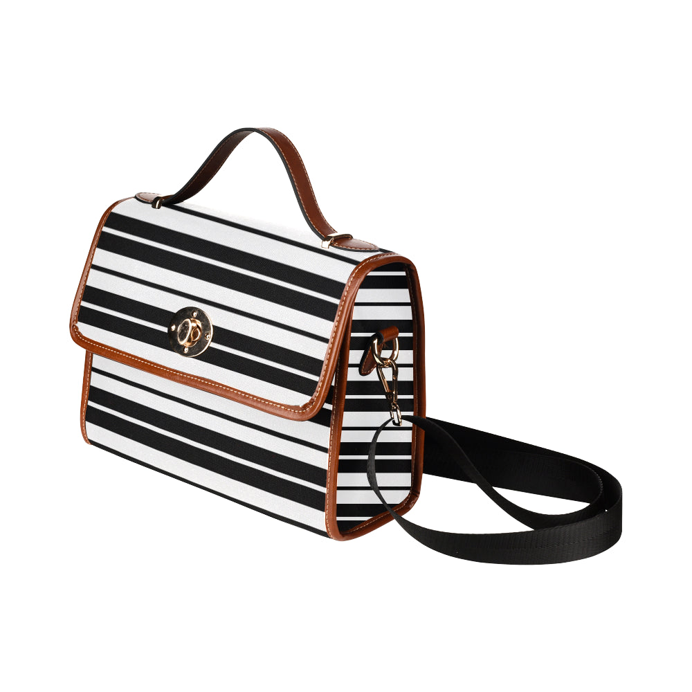 Custom Order Traveler Canvas Crossbody - AMMA JO Stripe