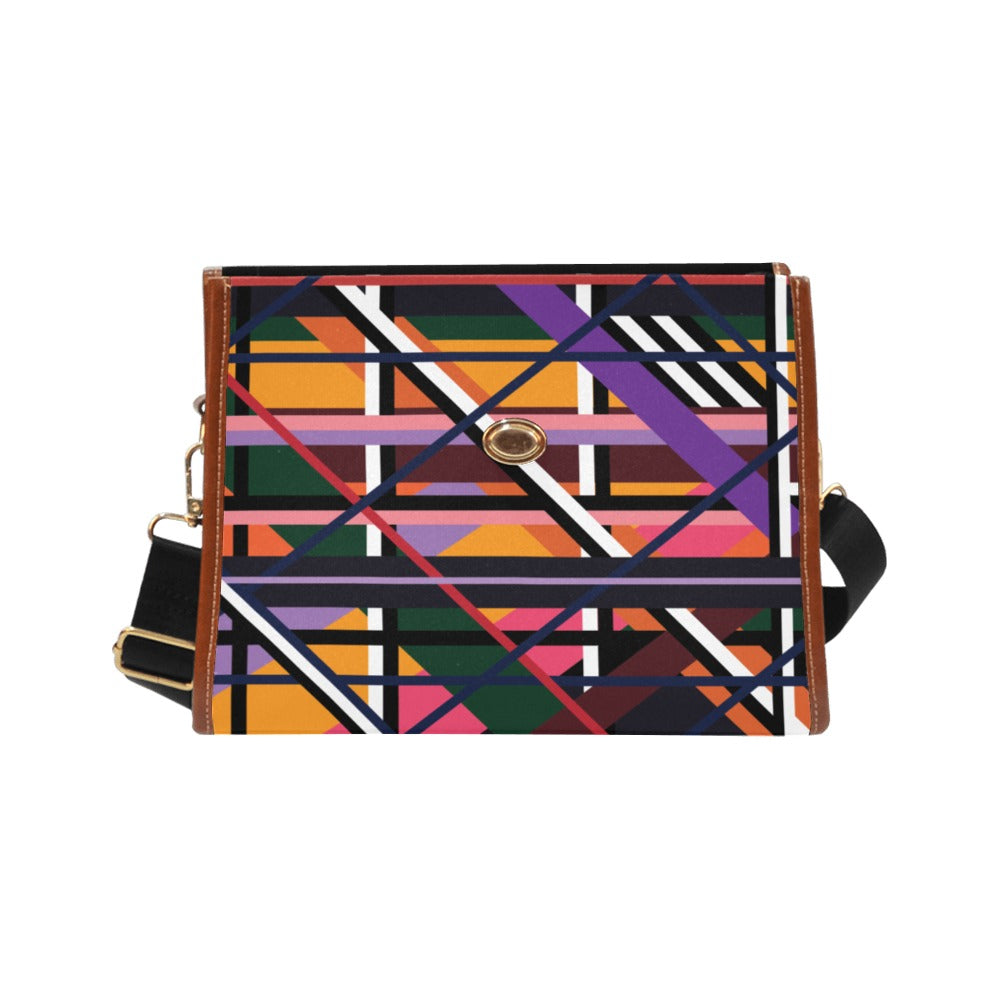 Custom Order Traveler Canvas Crossbody - AJ PLAID