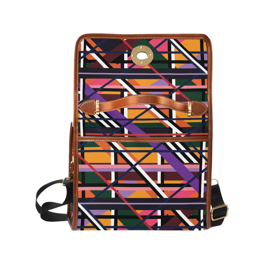 Custom Order Traveler Canvas Crossbody - AJ PLAID