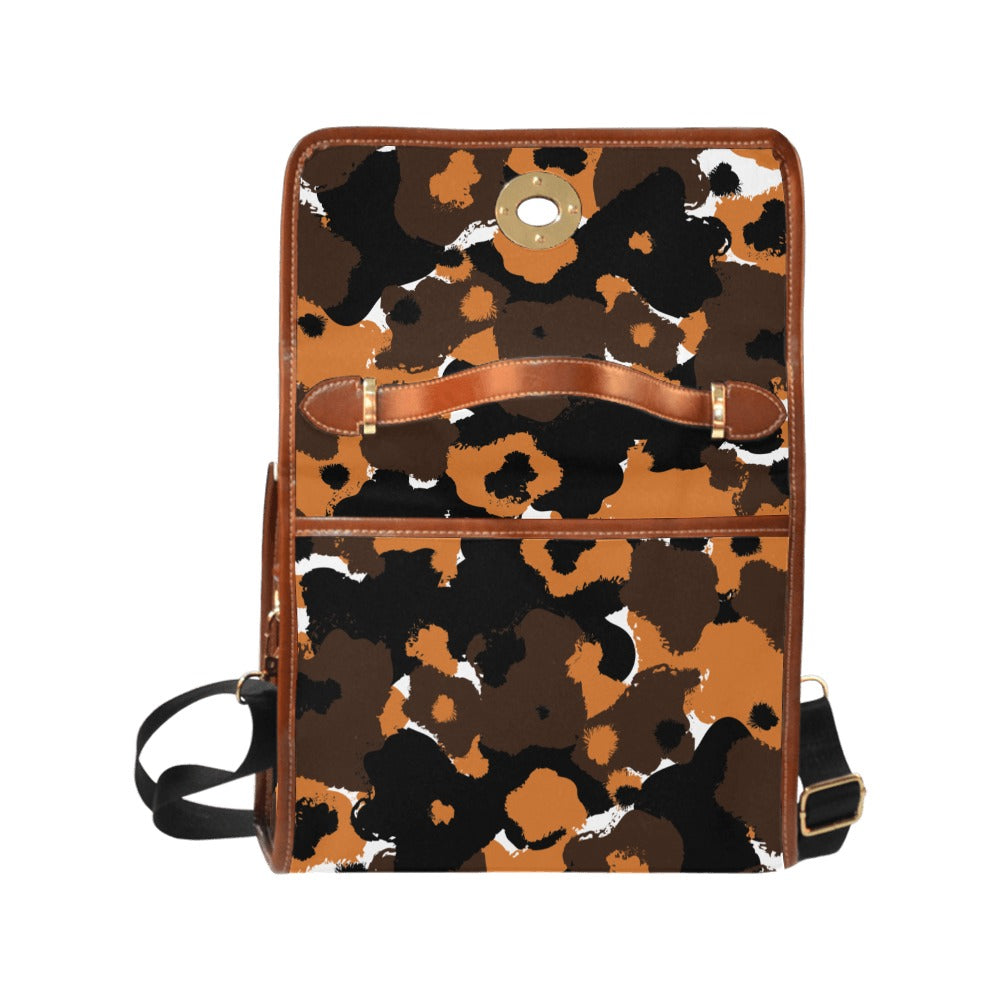 Custom Order Traveler Canvas Crossbody - AMMA JO COCOA CARAMEL