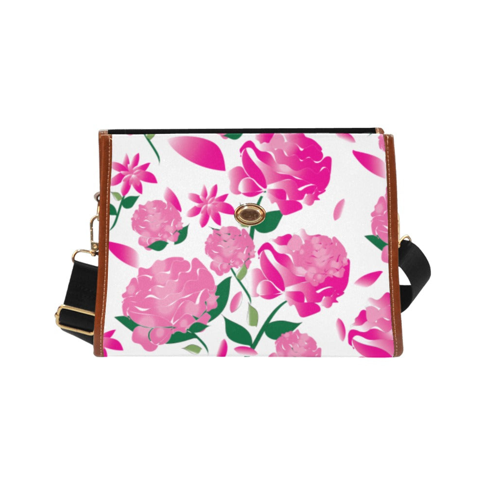 Custom Order Traveler Canvas Crossbody - AMMA JO Peony