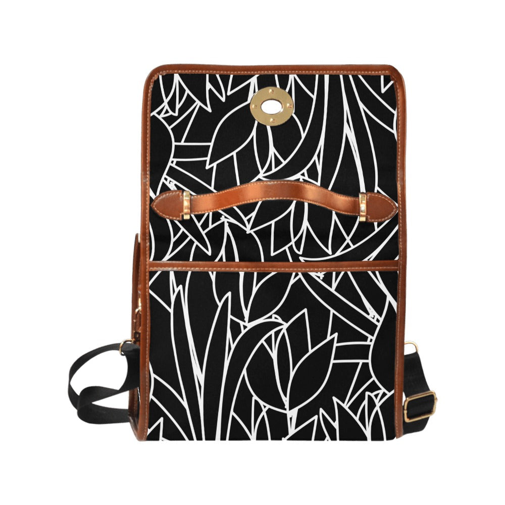 Custom Order Traveler Canvas Crossbody - LA FLEUR NOIR