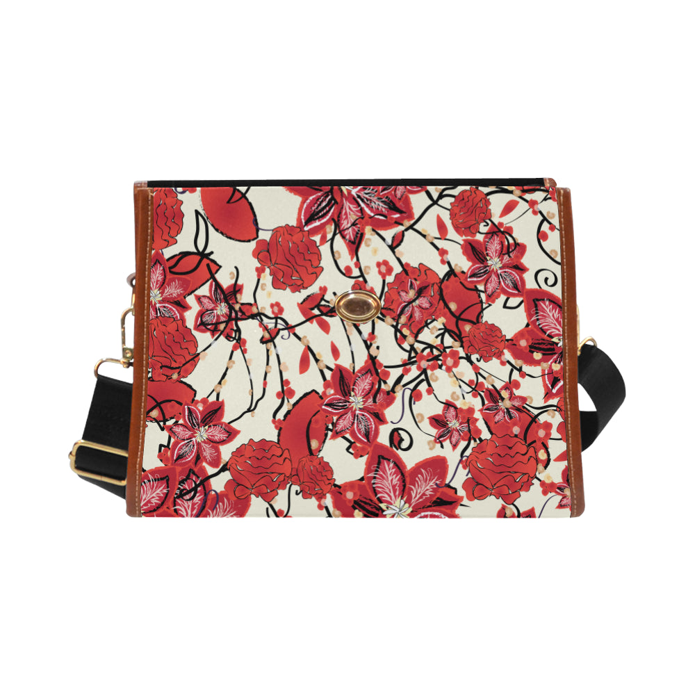 Traveler Canvas Crossbody - Cherry Bohemia