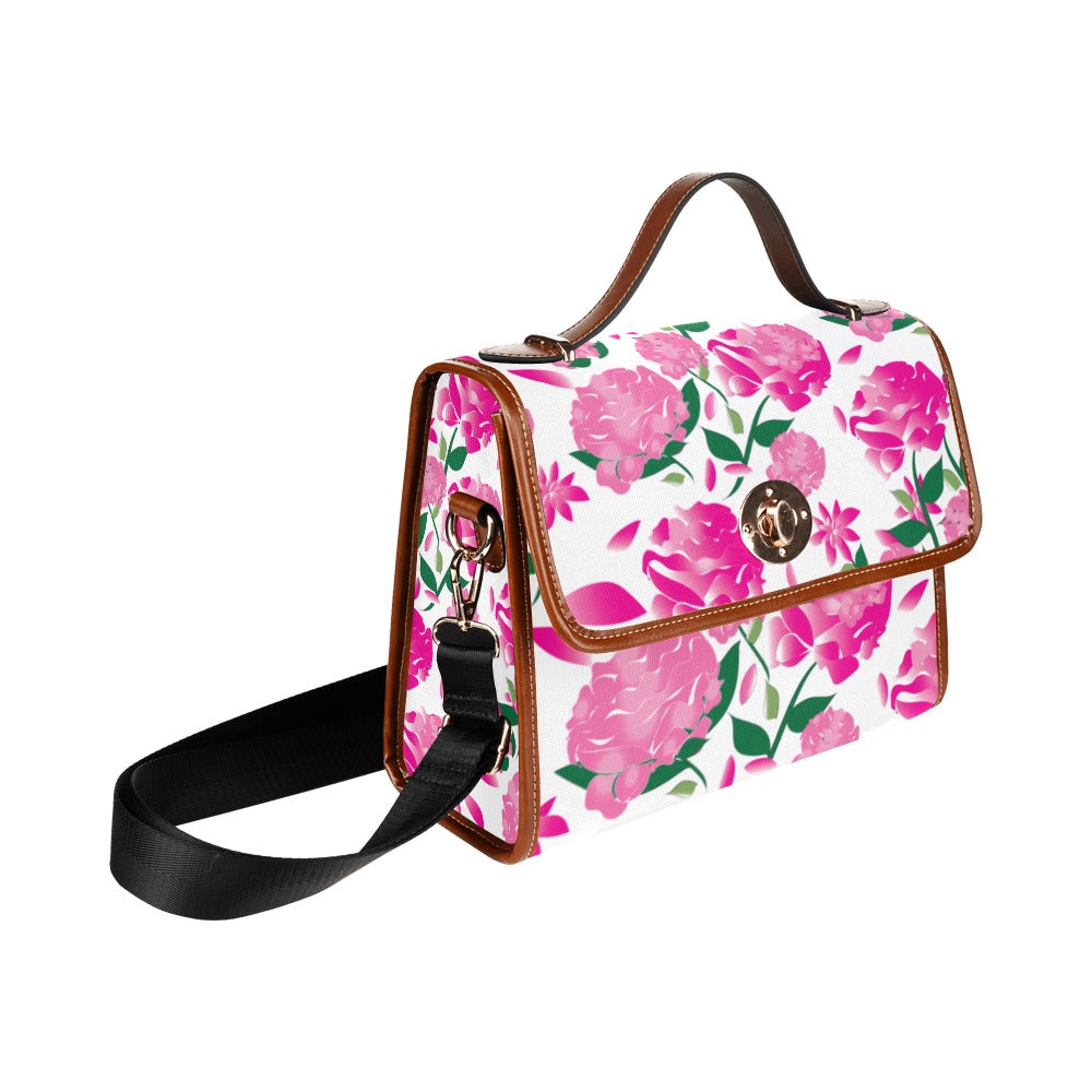 Custom Order Traveler Canvas Crossbody - AMMA JO Peony