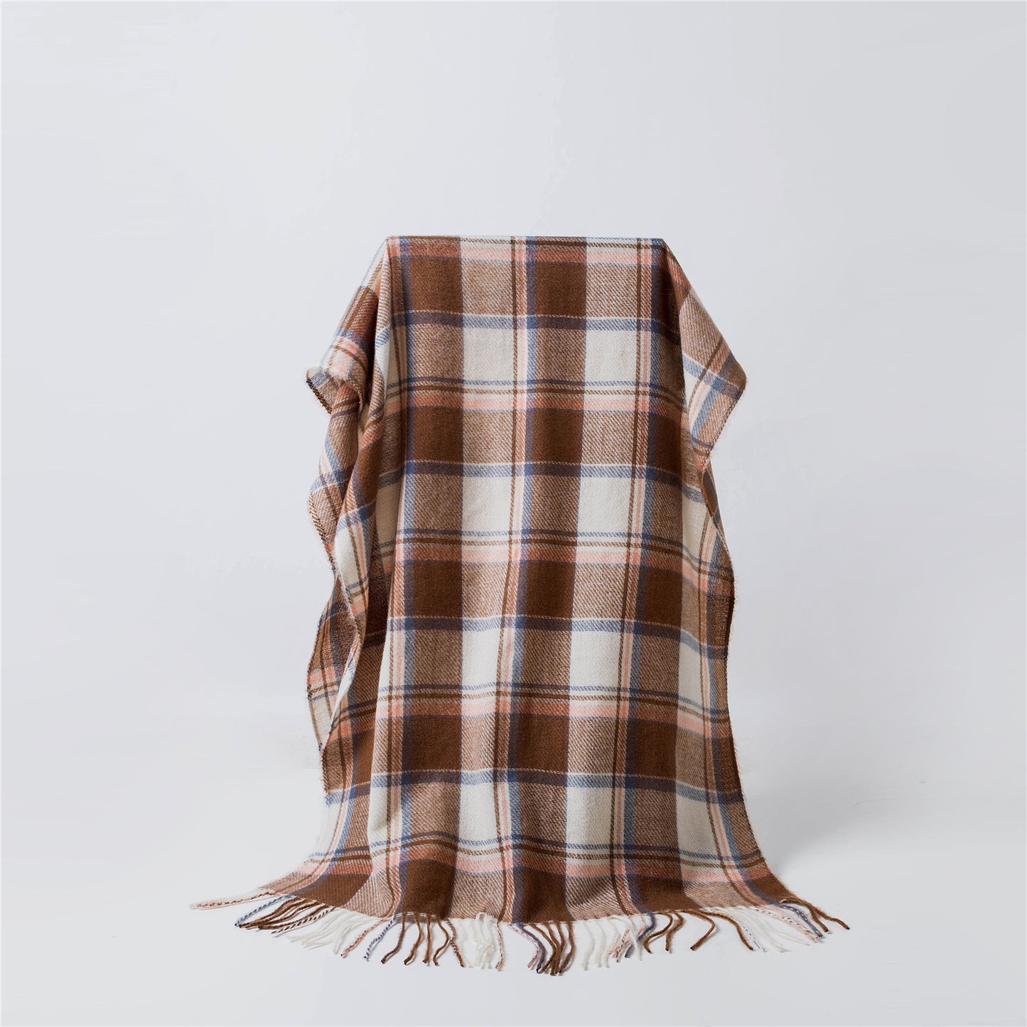 Tartan Plaid Scarf Brown Hues