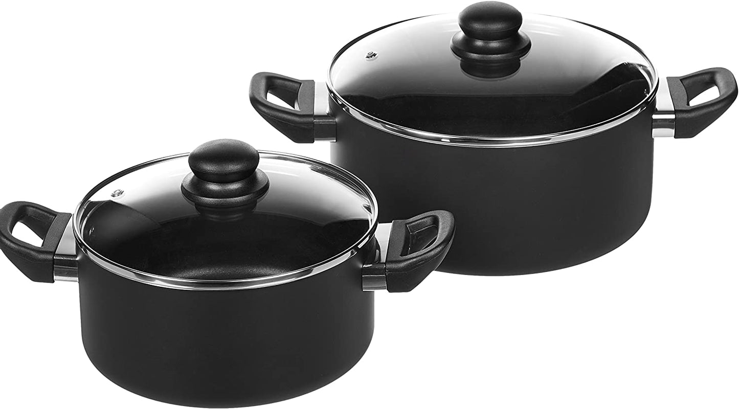 AmazonBasics Non-Stick Cookware Set, Pots, Pans and Utensils - 15-Piece Set