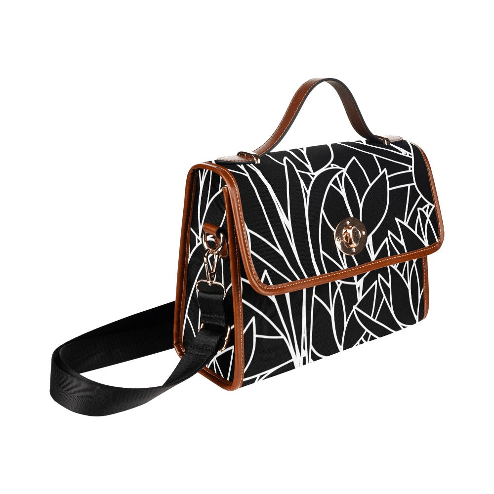 Custom Order Traveler Canvas Crossbody - LA FLEUR NOIR