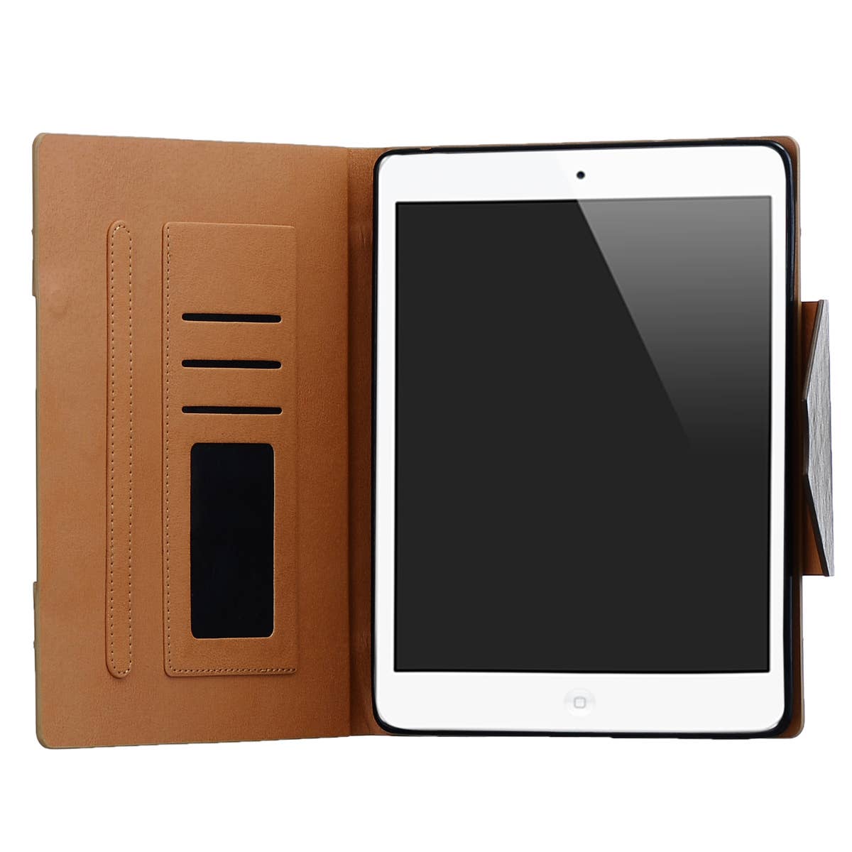Cream and Brown iPad Cover