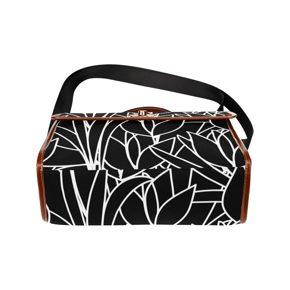 Custom Order Traveler Canvas Crossbody - LA FLEUR NOIR