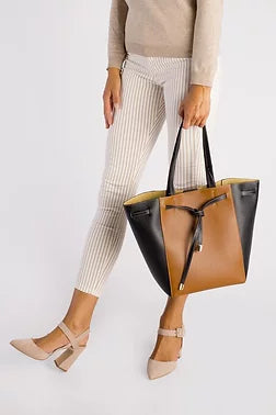 (Special Order) Bella Italy - Two Tone Carry All Tote