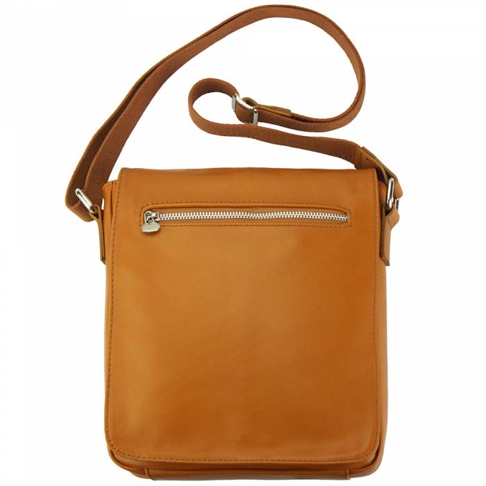 Made in Italy - Men's Smooth Leather Crossbody Messenger Bag – AMMA JO