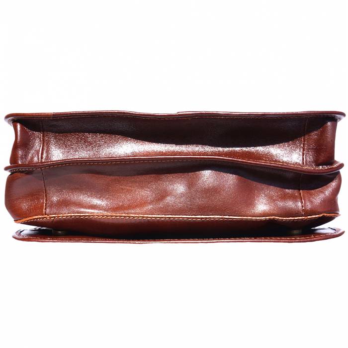 Made in Italy - Men's Smooth Leather Crossbody Messenger Bag