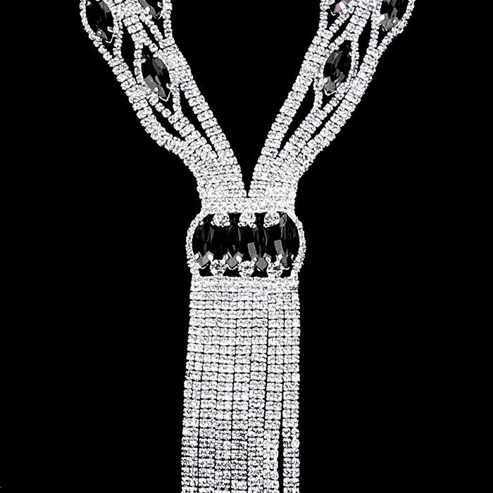 Elegant Sparking Necklace and Earring Jewelry Set