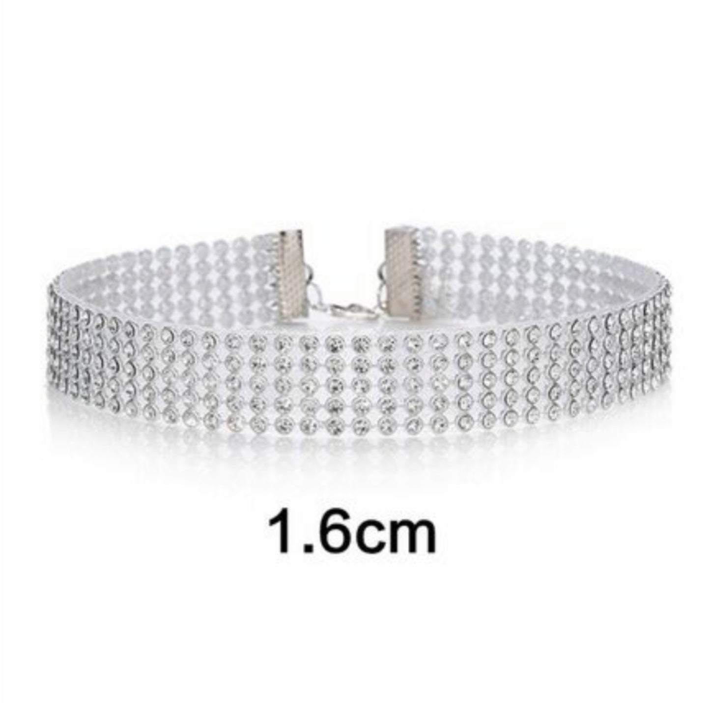 Faux Crystal Bling Rhinestone Choker