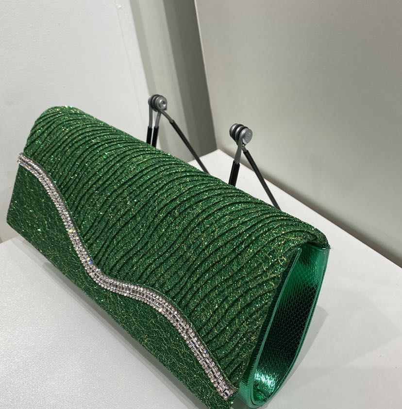 Green Sparkle Evening Bag