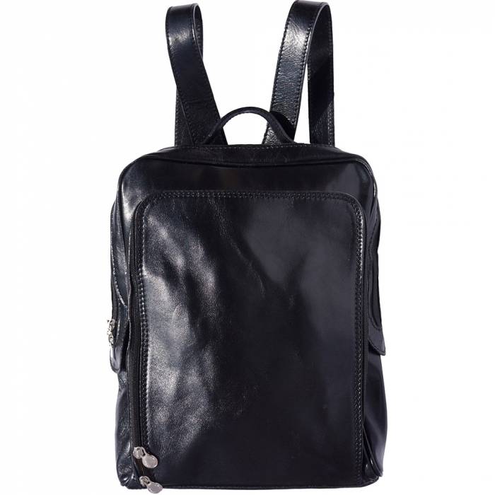 Made in Italy - Men's Versatile Italian Leather Backpack