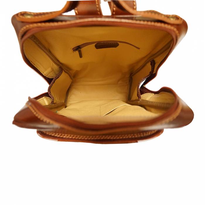 Made in Italy - Men's Versatile Italian Leather Backpack