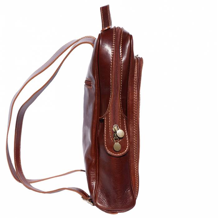 Made in Italy - Men's Versatile Italian Leather Backpack