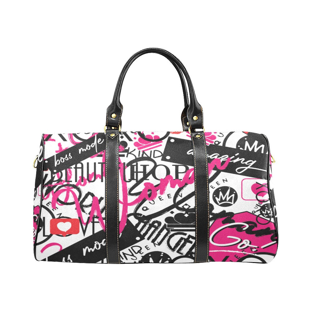 Trendy Multi Graffiti Print 20 Duffle Bag FW-GP775 > Graffiti Handbag >  Mezon Handbags