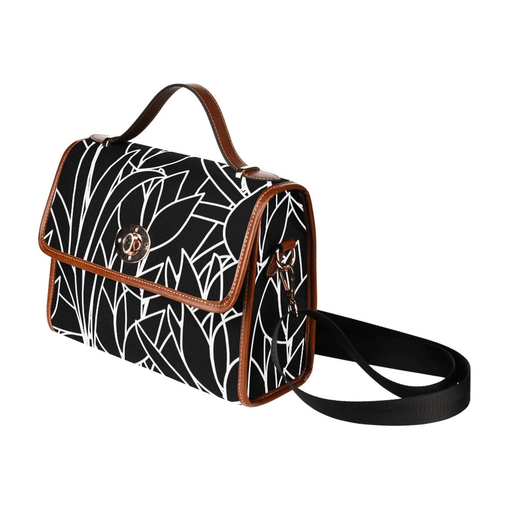 Custom Order Traveler Canvas Crossbody - LA FLEUR NOIR