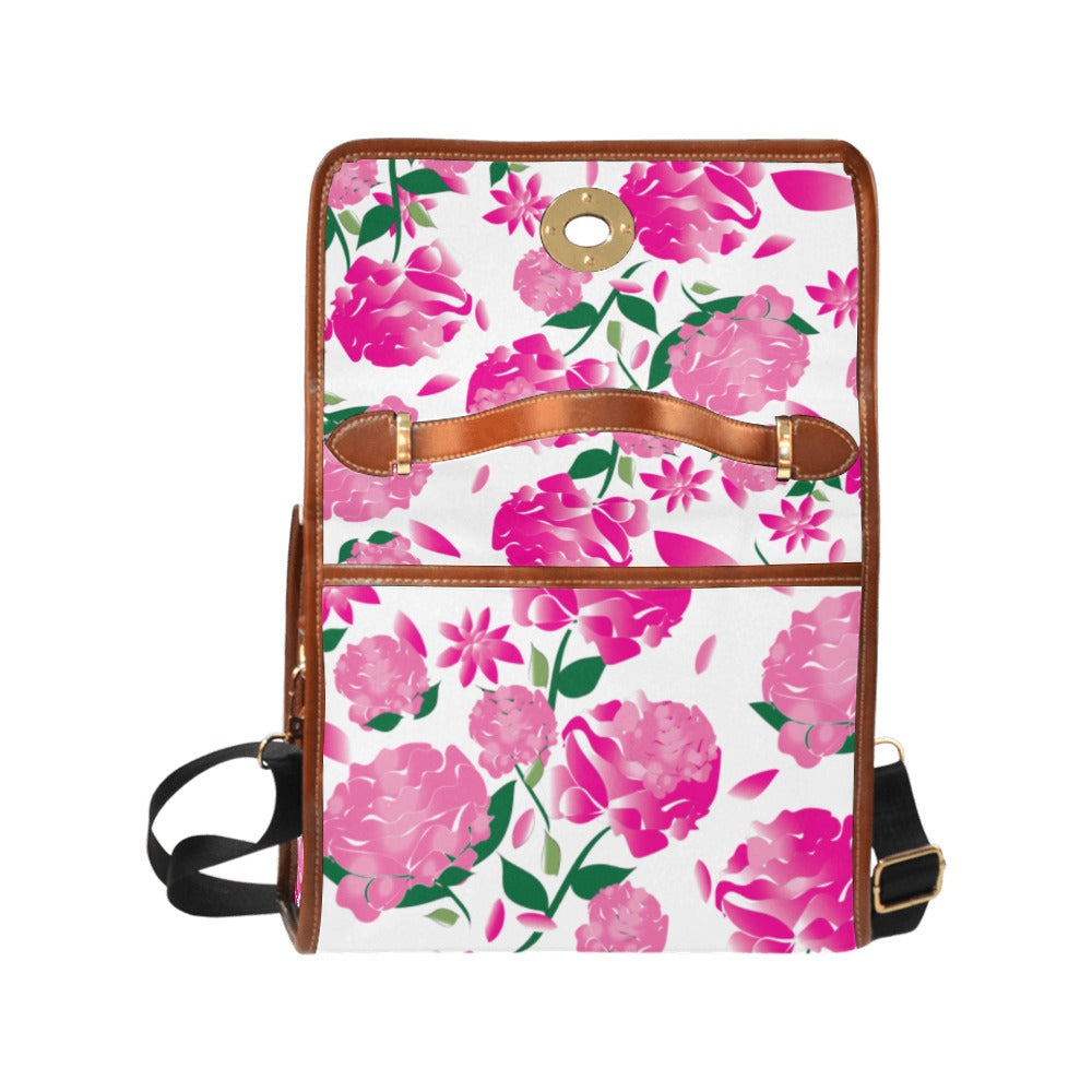 Custom Order Traveler Canvas Crossbody - AMMA JO Peony