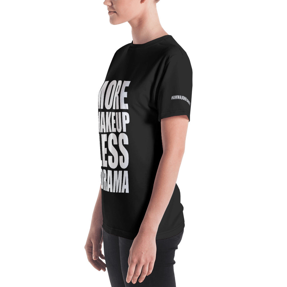 More Makeup Less Drama Black T-Shirt + Free Lip Gloss