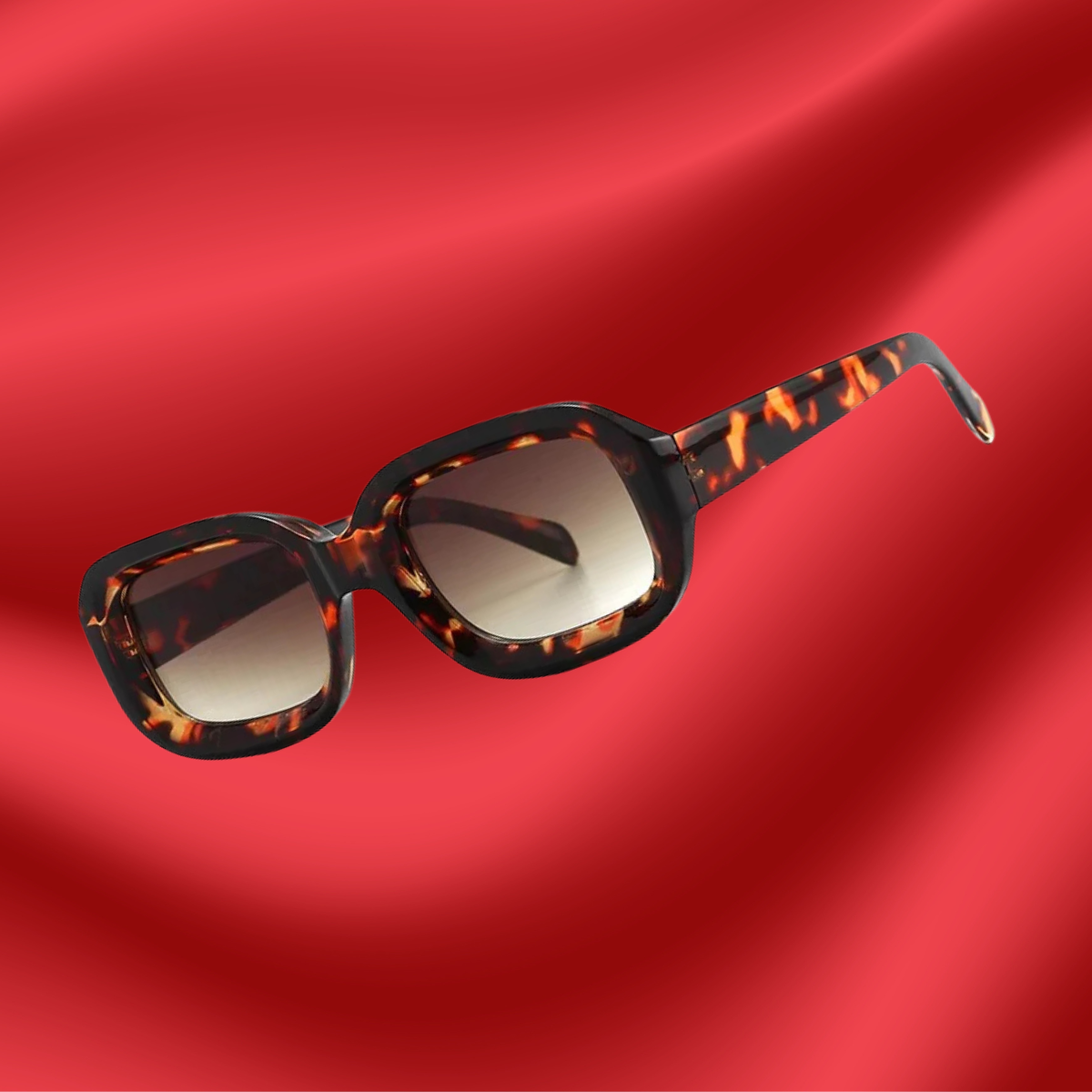 Leopard Queen Square AMMA JO Sunglasses