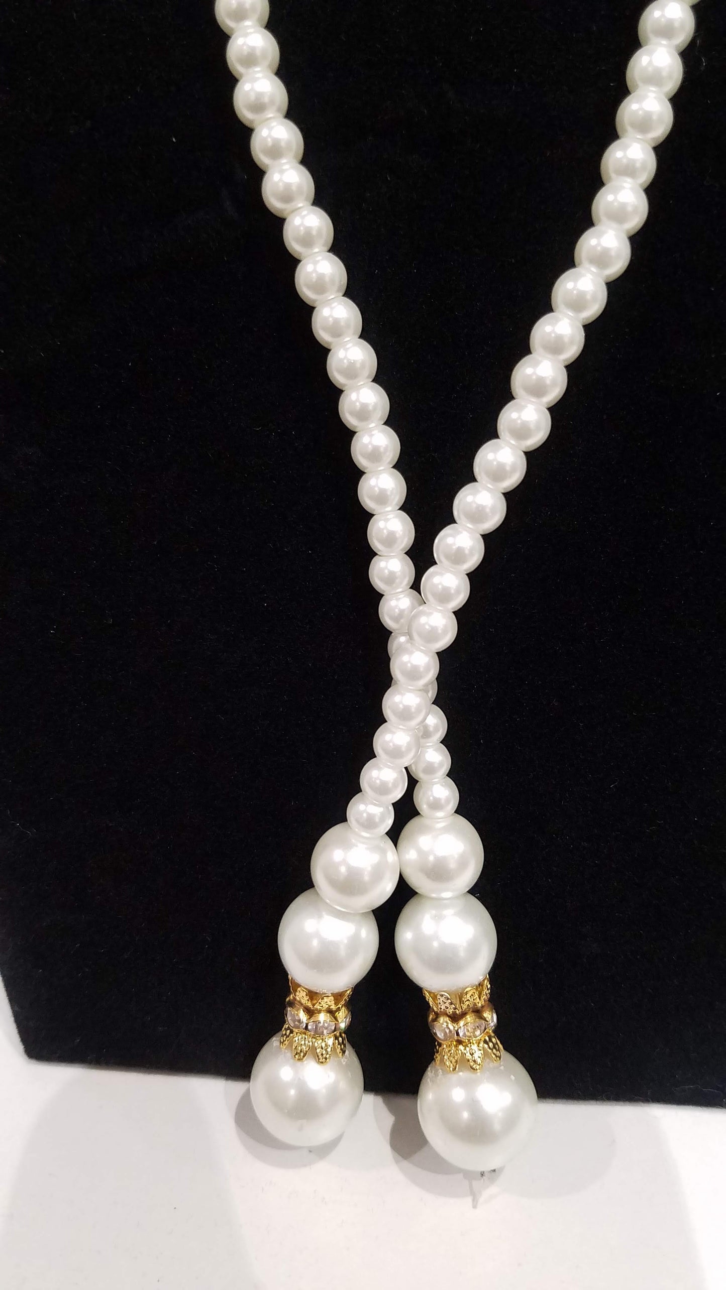 Roped Pearl Strand Necklace