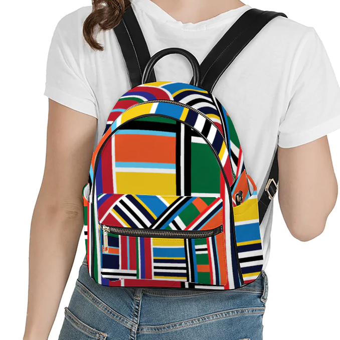 AMMA JO Mini Backpack - "AMMA JO Flag" Print