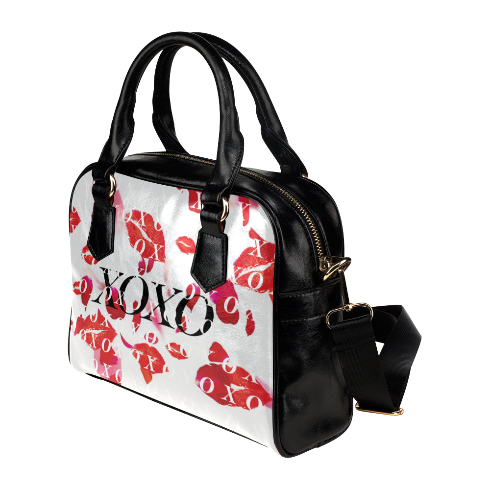 Custom Order XOXO Kisses and Petals White MINI BAG Shoulder Handbag