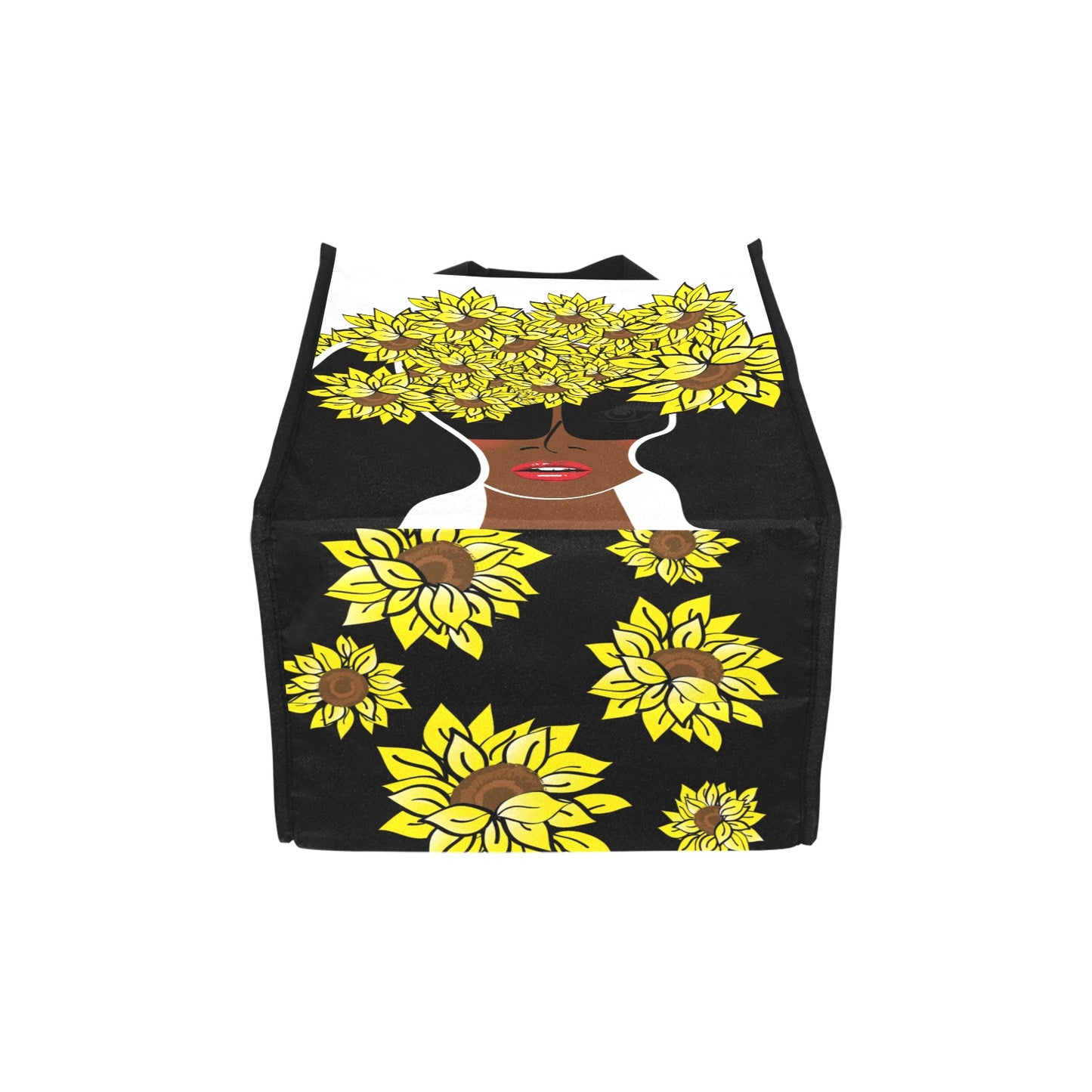 Custom Order AMMA JO Cocoa Sunflower Tote Picnic Tote Bag