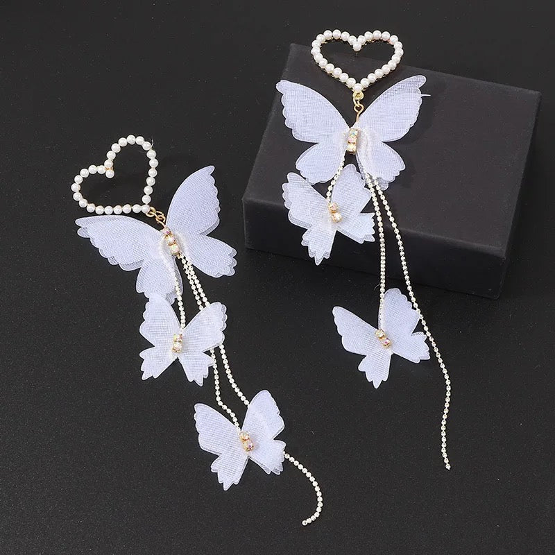 Butterfly Dreams Long Layered Earrings