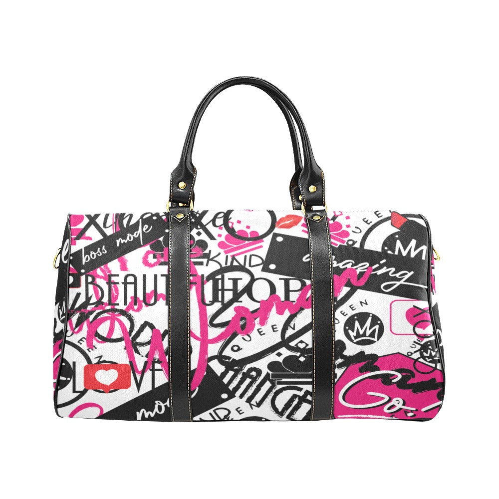 In Stock - AMMA JO "I AM WOMAN" GRAFFITI Women Duffle