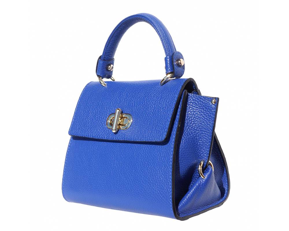The AMMA JO Ava Bag (Made in Italy)- Electric Blue