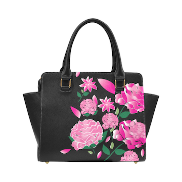 Custom Order - Peony Noire Signature Bag