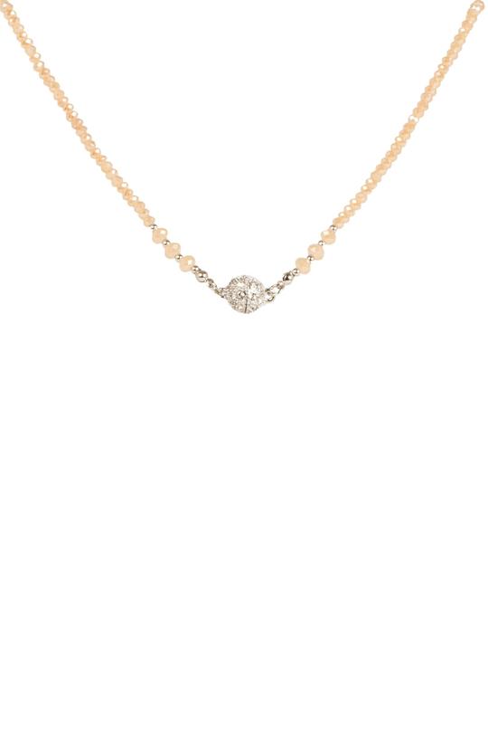 Convertible Pearl and Sparkle Layered Necklace - Rose Goldtone