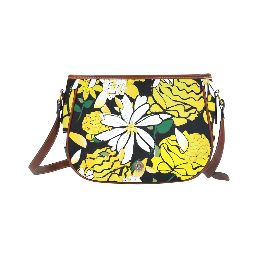 Custom Order - Carly Crossbody Bag (Yellow Fields White)