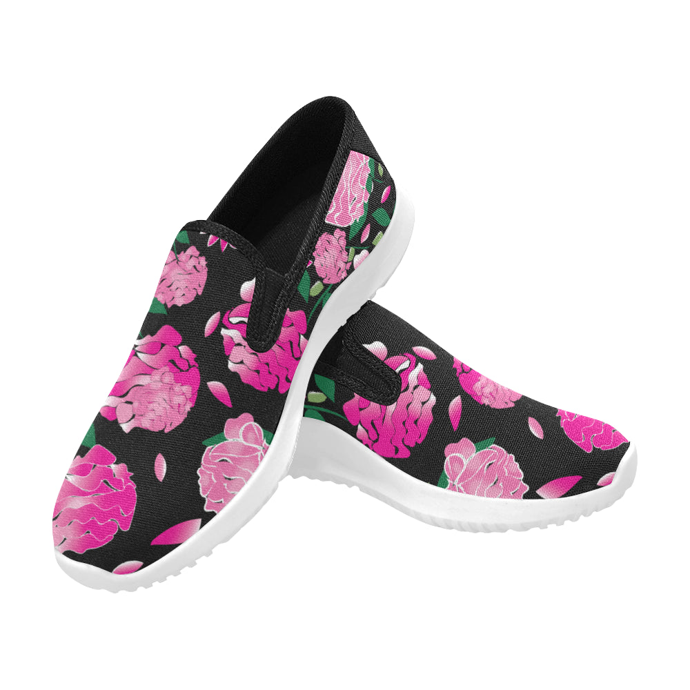 Custom Order - AMMA JO Sport Peony Noire Slip On Walking Shoes