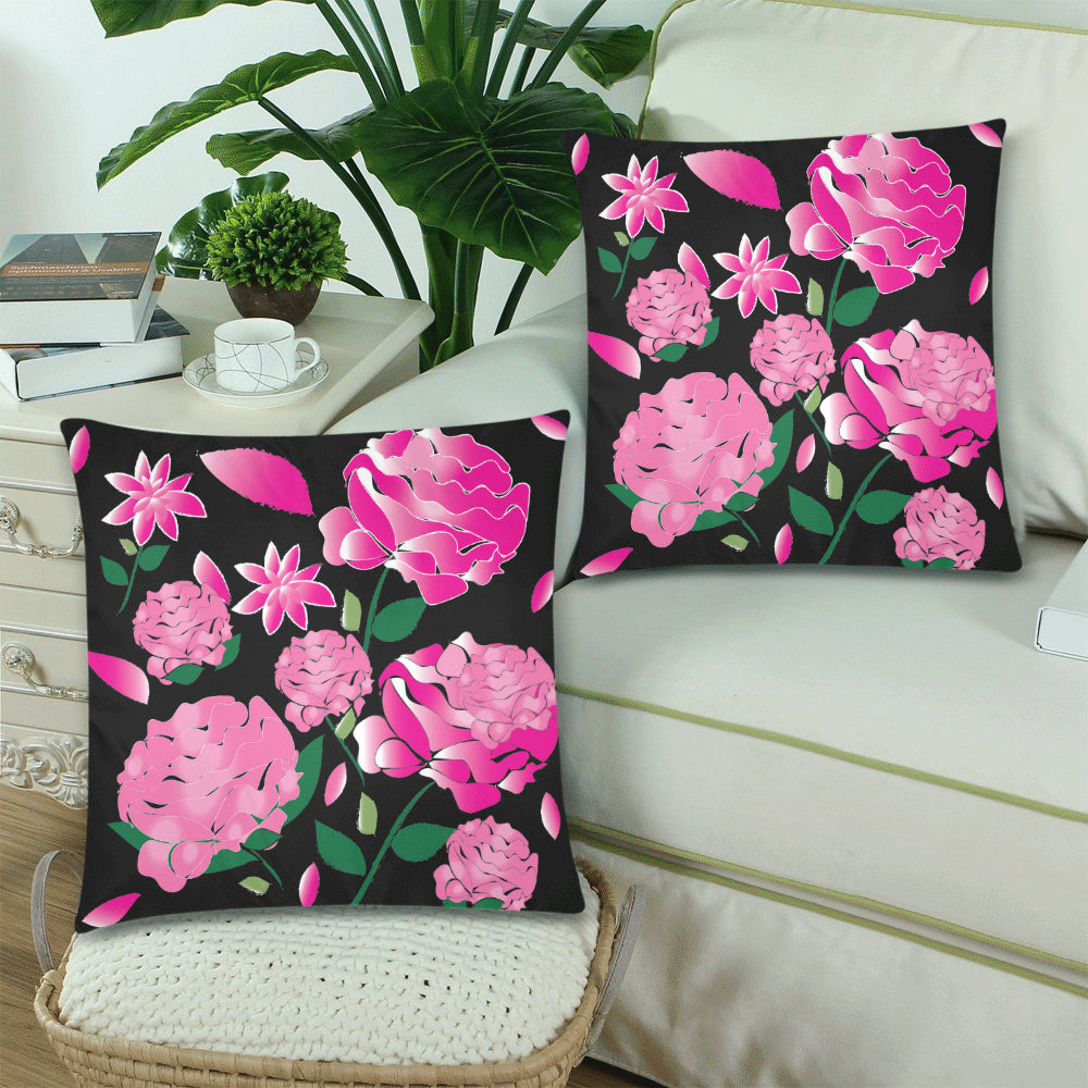 Custom Order - AMMA JO Peony Noire Pillow Set