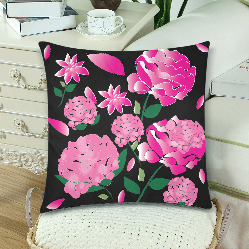 Custom Order - AMMA JO Peony Noire Pillow Set