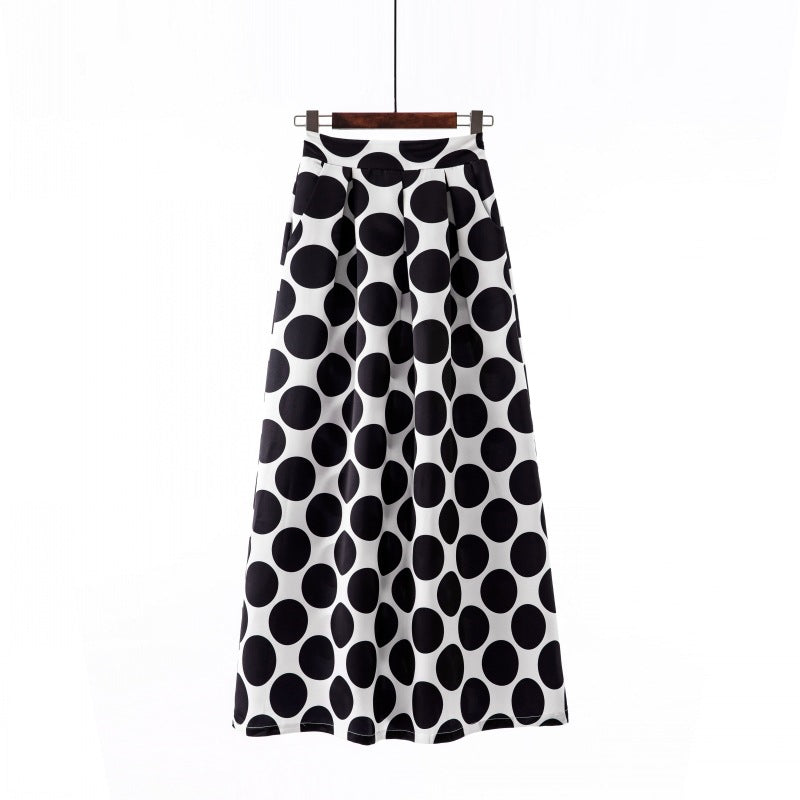 Spring 2021 Polka Dot Skirt with Pockets