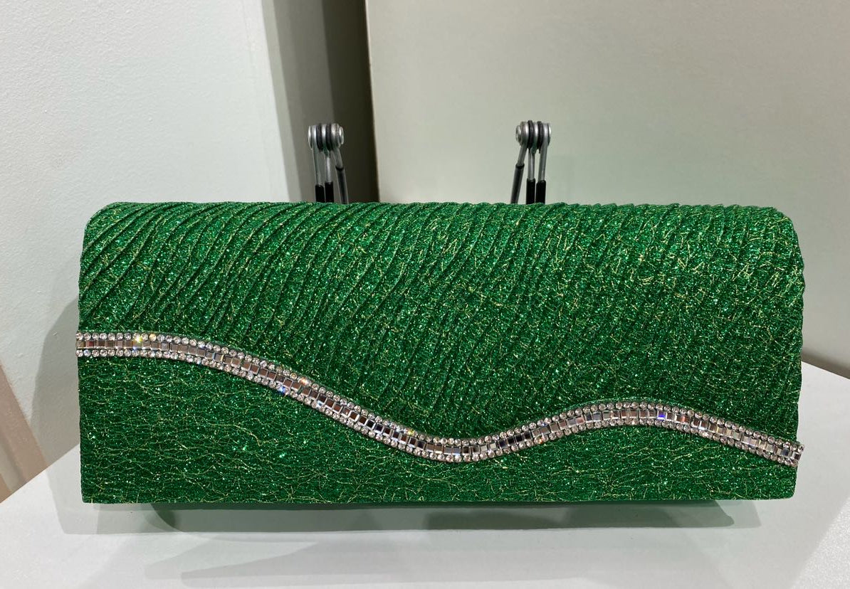 Green Sparkle Evening Bag