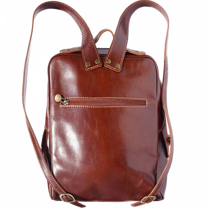 Made in Italy - Men's Versatile Italian Leather Backpack