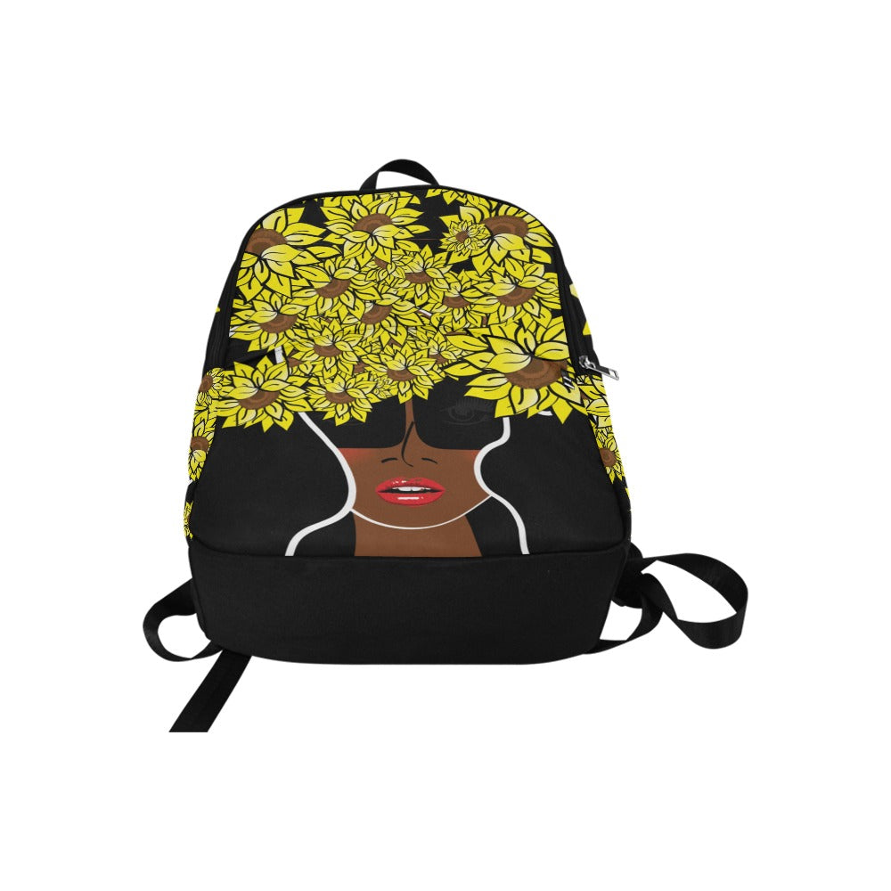 Custom Order - AMMA JO Backpack - Cocoa Sunflower