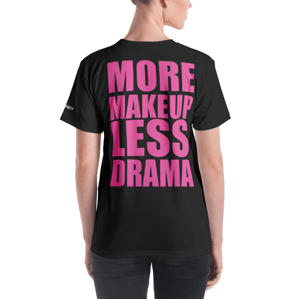 More Makeup Less Drama Black T-Shirt + Free Lip Gloss